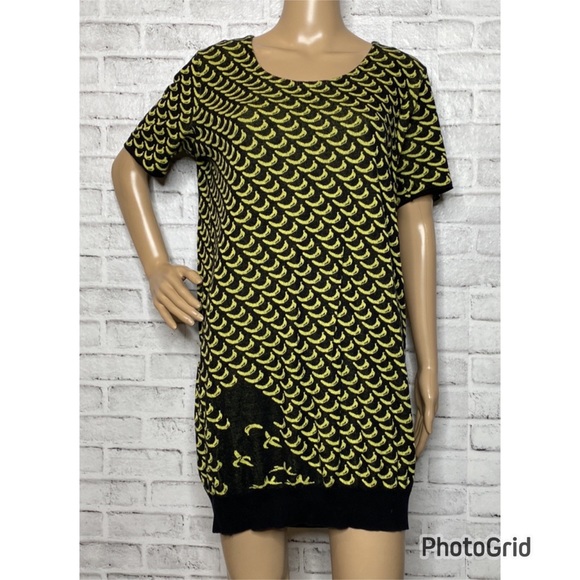 Sonia Sonia Rykiel banana print tunic sweater